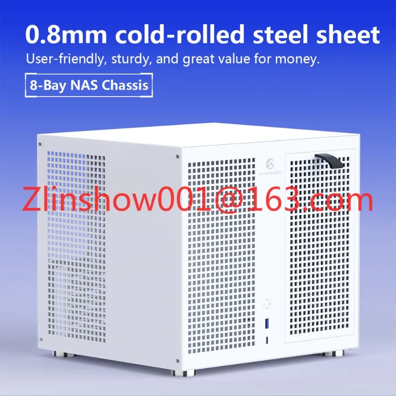 Third Generation Upgraded Universal Chassis NAS Computer Case Sagittarius Aluminum Alloy in Vertical Style Form Factor