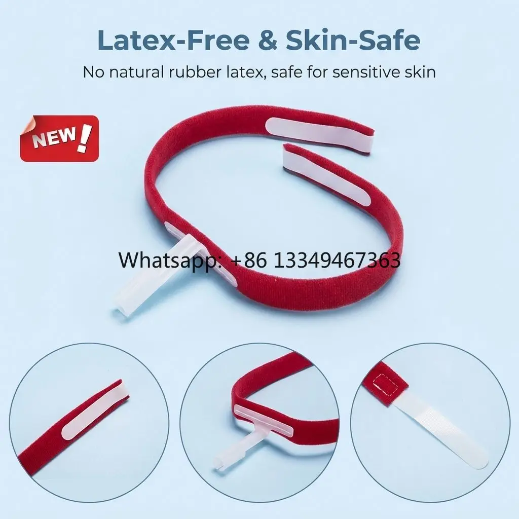 Waterproof Endotracheal Tube Holder Adjustable ETT Fixation Strap Soft Cushioned Neck Band for Hospital Clinic Use