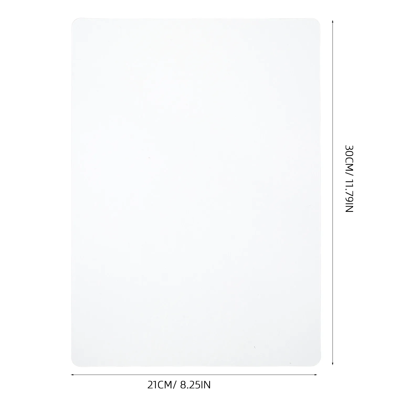3Pcs Anti-Slip Sketch Pad Transparent Writing Mat Smooth Surface Rounded Corners Lightweight Portable for Students Office School