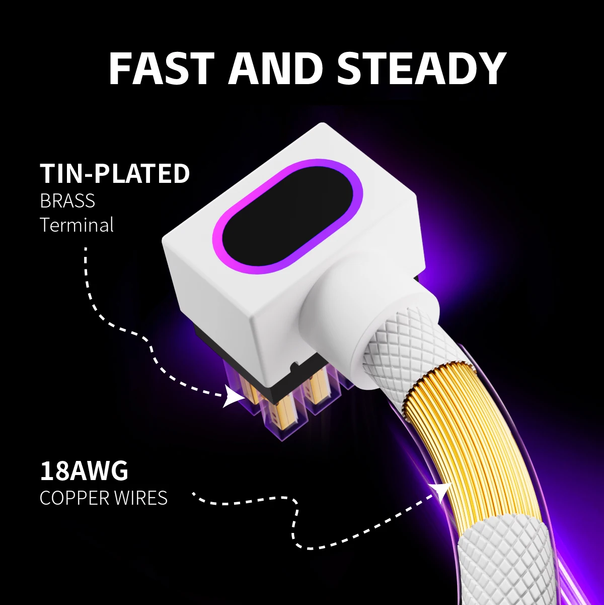 AIJS CPU8 PIN Computer Power Extension Cable With ARGB Aura Sync, 90 Degree Elbow Power Cord One-Wire Connection Cable 30cm
