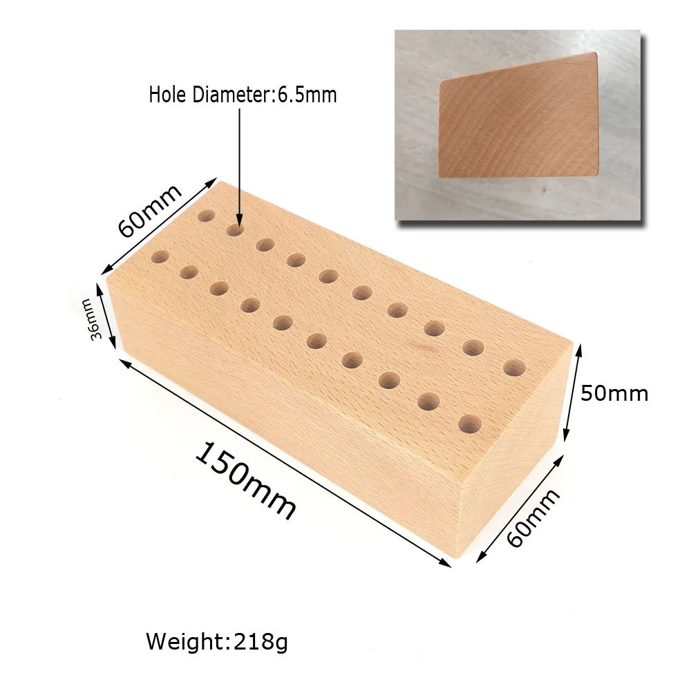 High End 20 Holes 30 Holes Watch Screwdrivers Drilling Pins Collection Storage Wooden Stand Base Tools For Watchmakers Repairing