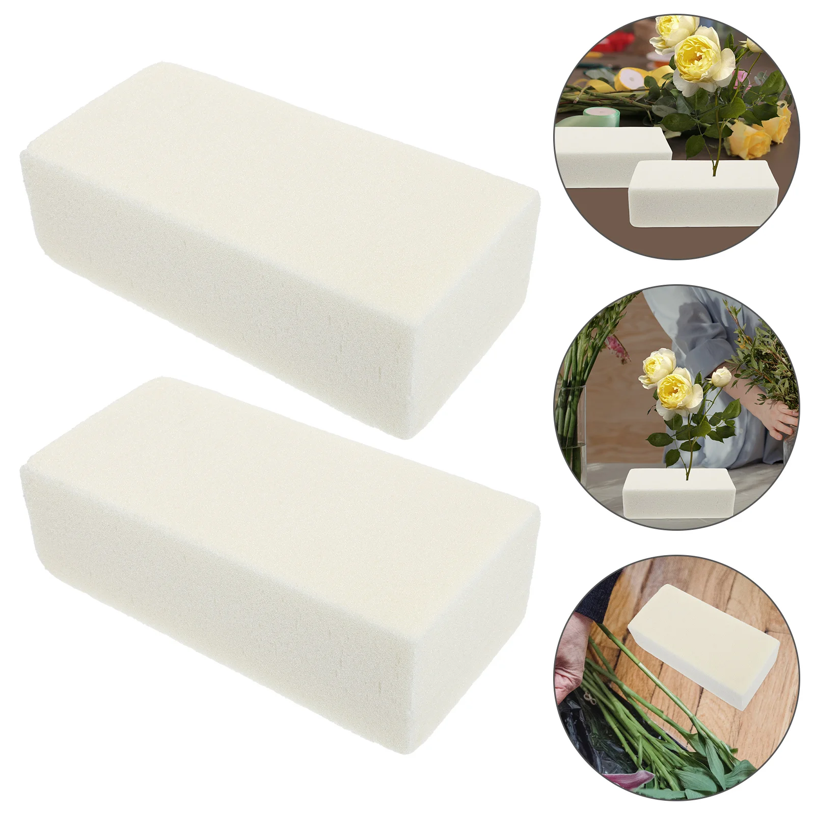 

5 Pcs Flower Mud Base Absorbent Arrangement Supplies Arrangements Dry Floral Foam Bricks Bases Blocks for Fresh