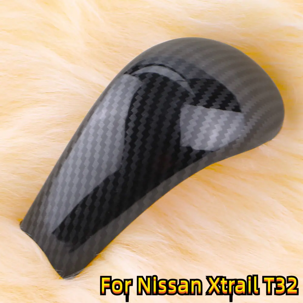 Car Gear Head Shift Knob Cover Handball Trim Sticker for Nissan X-trail T32 14-16 Rogue Qashqai J11 16-20 Murano AT Accessories