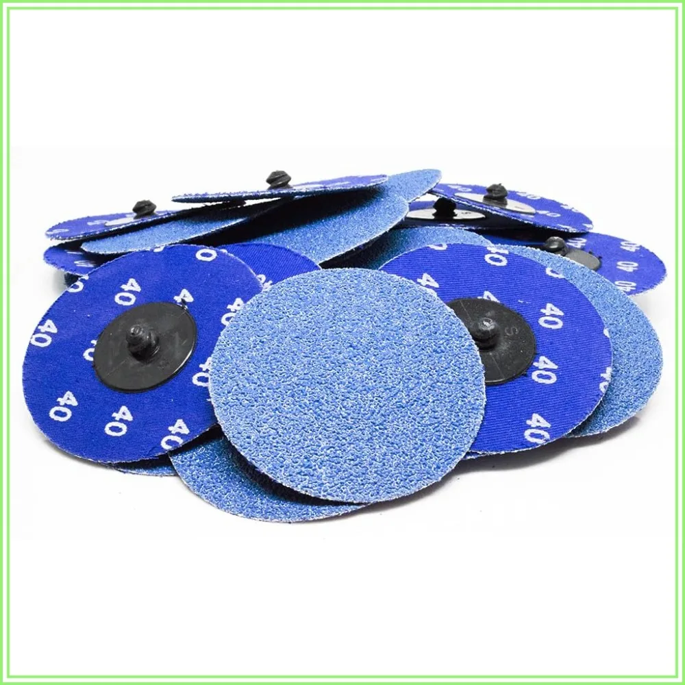 

3 Inch Quick Change Zirconia Sanding Discs, 80 Grit, 25 Pack for Metal Deburring & Paint Stripping