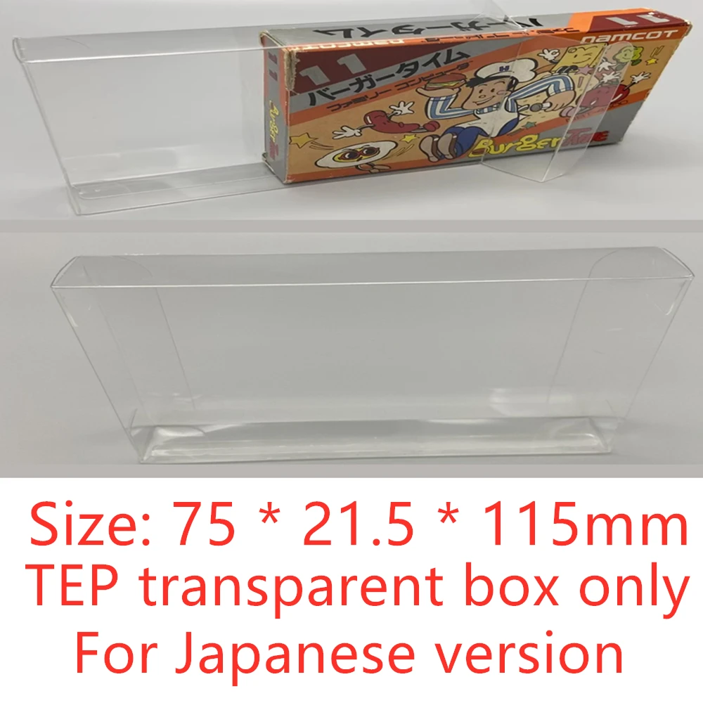 

Коллекционный прозрачный бокс для хранения игр FC/Nintendo Family Computer/Famicom, прозрачные коробки из TEP, прозрачный футляр для коллекции.