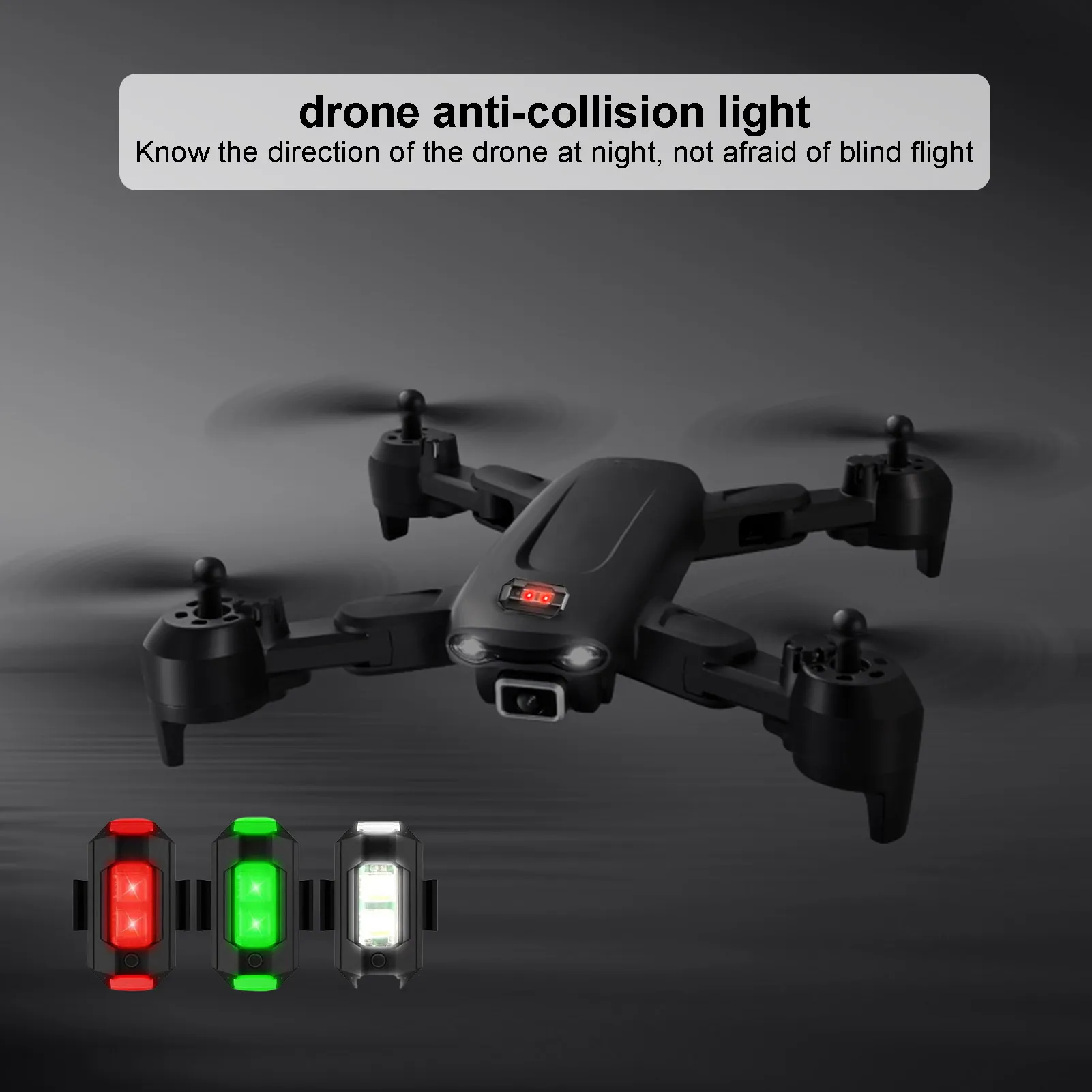 Drone Strobe Lights Anti-Collision Lighting Rechargeable For Night Safety Lightweight Long Battery Life RGB LED Light For Drone