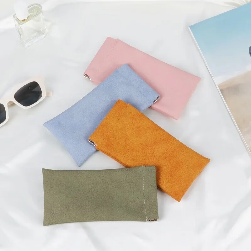 2pcs Automatic Closed Sunglasses Case Glasses Storage Bag Waterproof Glasses Protective Cover Eyewear Storage Bag