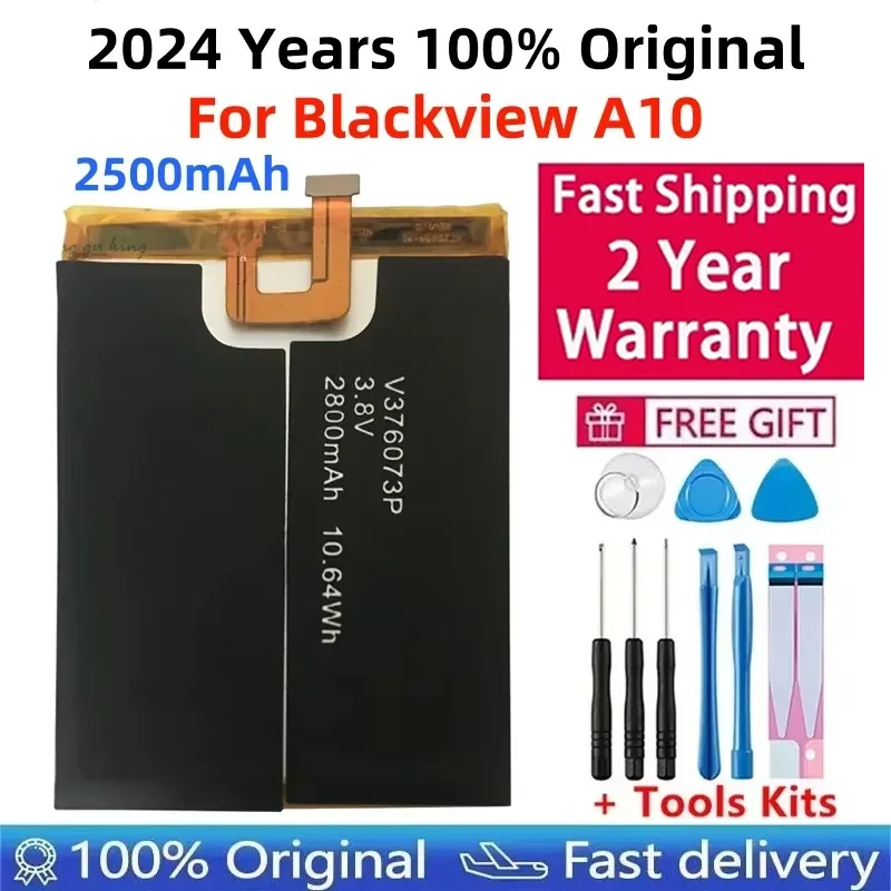 100% New Original 2500mAh For Blackview A10 Waterproof Smart Mobile Phone li-ion Battery 5.0inch Blackview A10