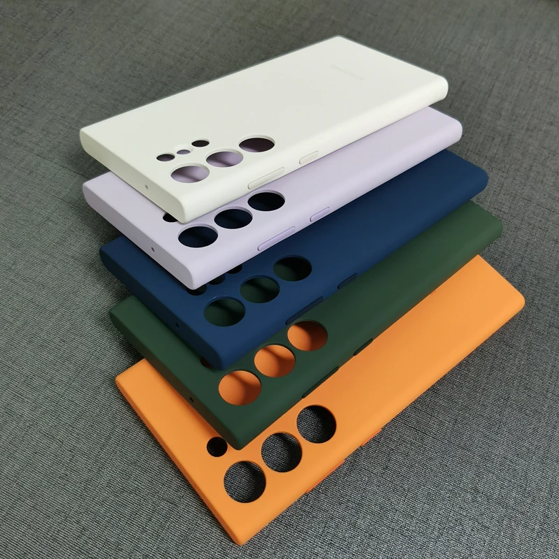 For Samsung Galaxy S23 Ultra Case Silky Soft-Touch Liquid Silicone Cover Full Back Protective Shell S23Ultra s23Ultra Phone Case