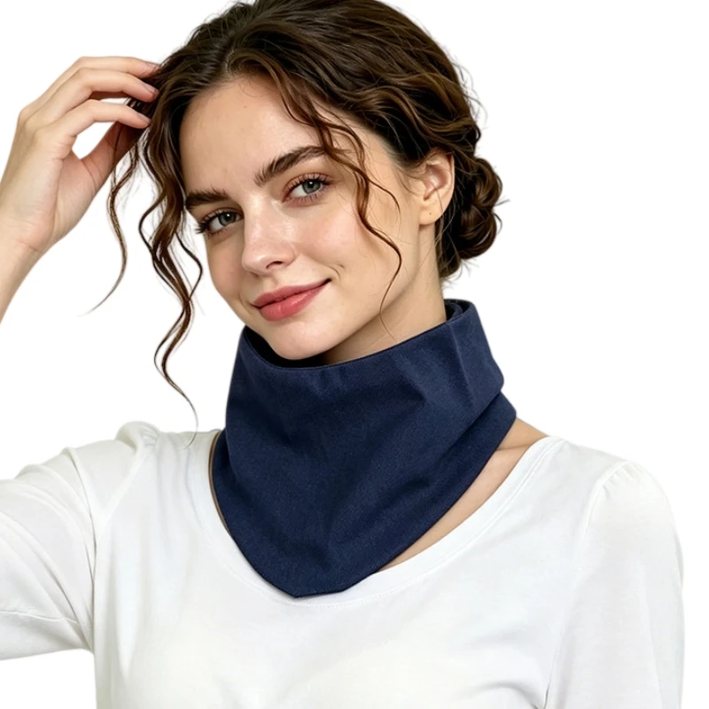 50% Silver Fiber Double Layer Anti Electromagnetic Radiation Scarf EMR Shielding Protective Scarf For Phone Computer
