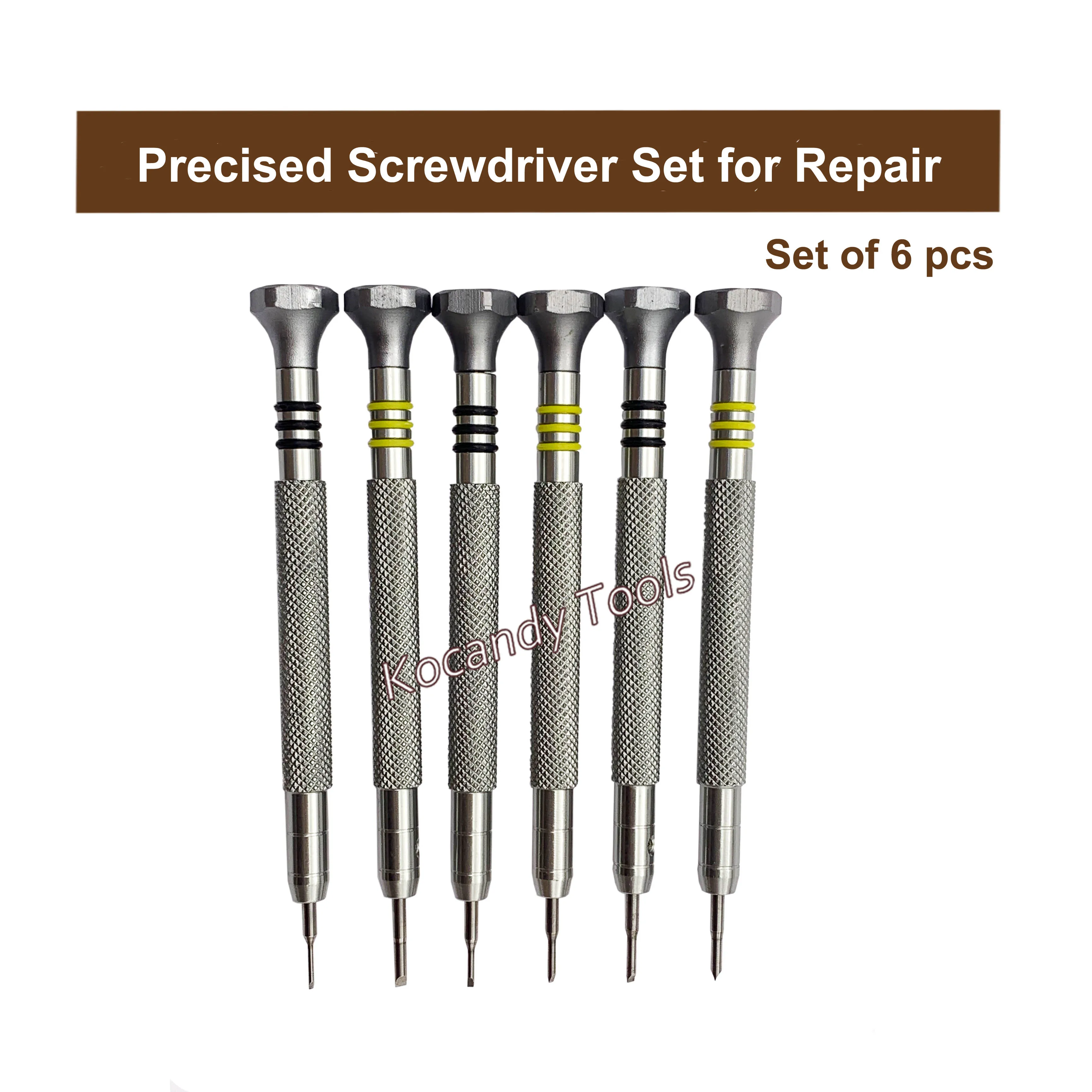 6pcs Precision Stainless Steel Screwdriver Kit Watchmaker Repair Screwdriver Tool for Rolex 3135 2135 Watch Movement