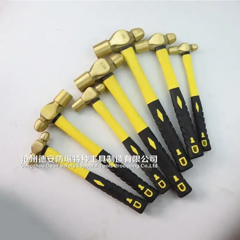 Explosion-proof Round Head Hammer 0.5p-3p Nipple  Non-sparking Copper   Chisel Explosion-proof  Tool Sec