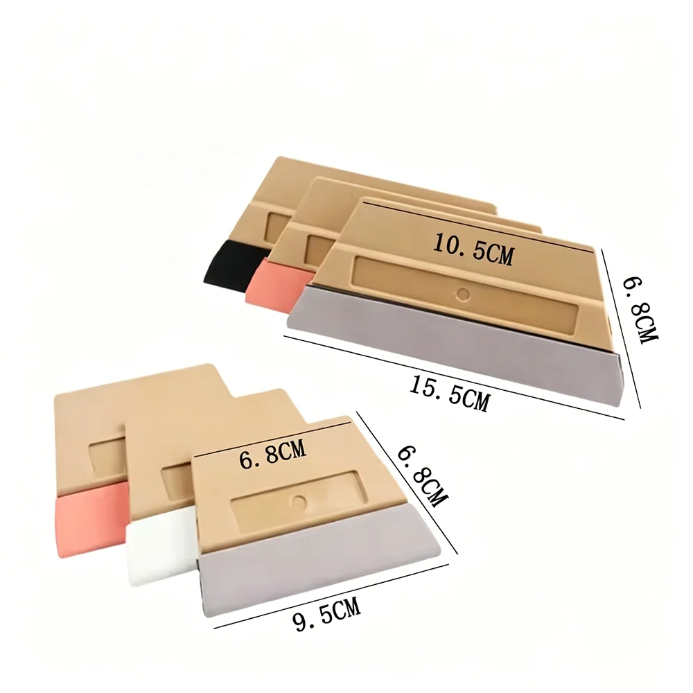 2 Pcs/Lot Wholesale Trapezoidal PP Scraper with Magnet Option for Car Film Sticking Tools Vinyl Tools Car Wrap Tools