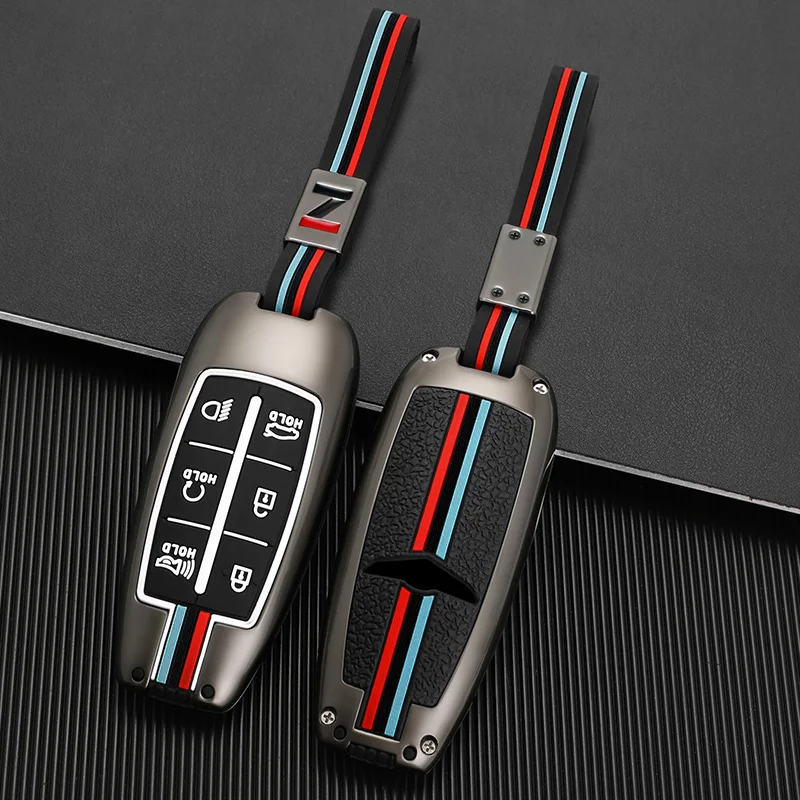 

Zinc Alloy Car Key Case Cover Protect Shell For For Hyundai Genesis G70 G80 G90 GV70 GV80 EQ900 DH BH G60 Series Accessories