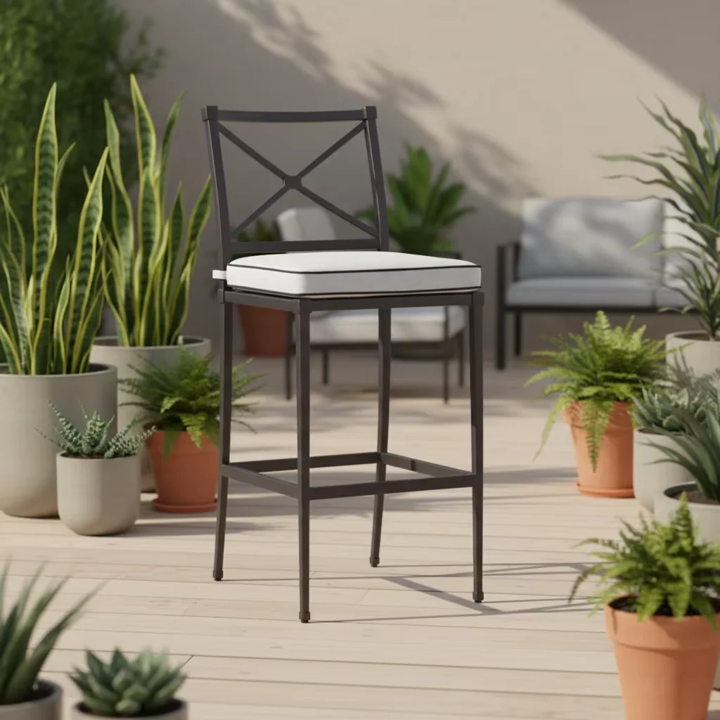 

#Luxury Design Outdoor Garden Furniture Aluminum Outdoor Bar Chairs