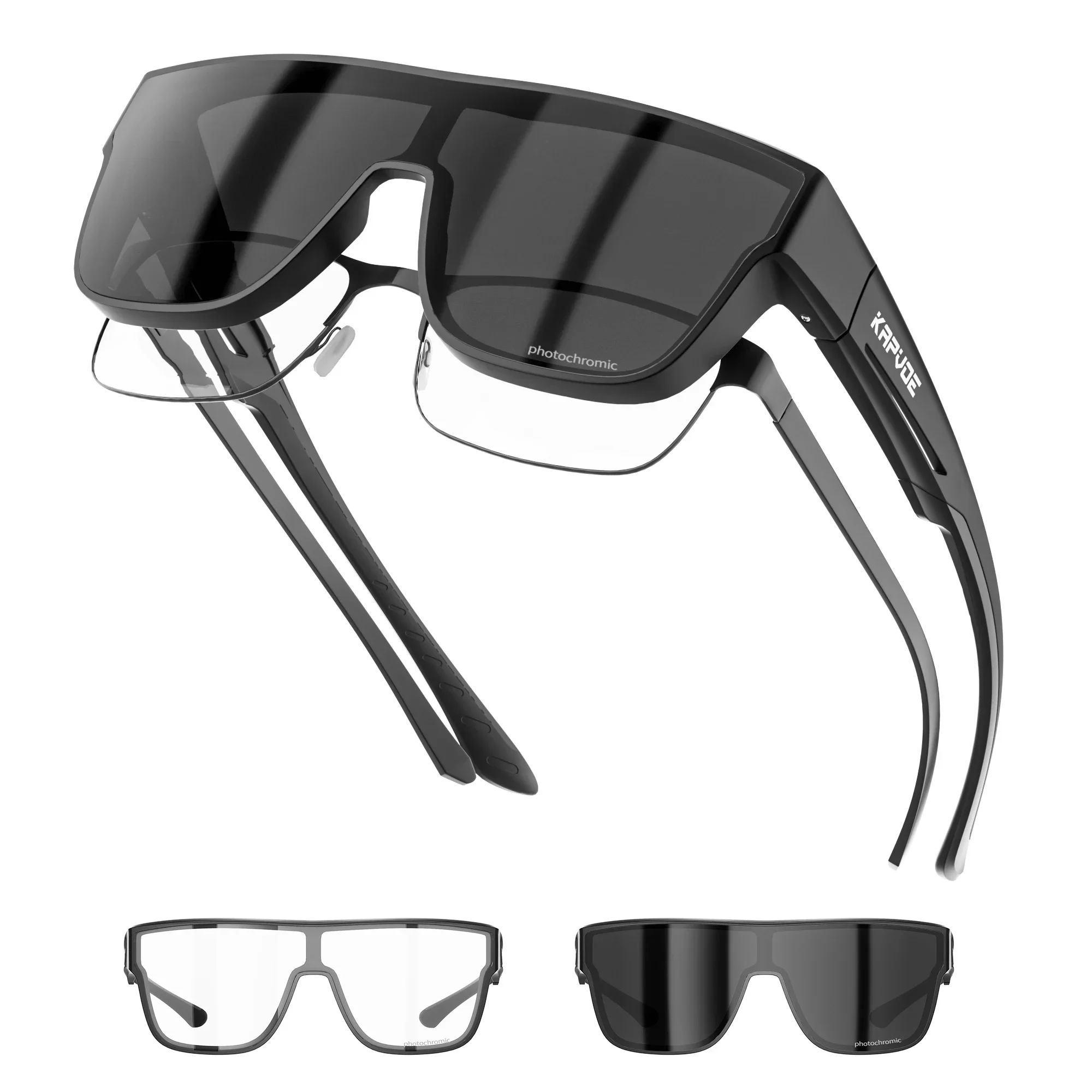 AliExpress kapvoe KAPVOE New Fitover Sunglasses UV400 Protection Over Glasses Wearers Oversized Square Goggles Men Women Cycling Running Glasses