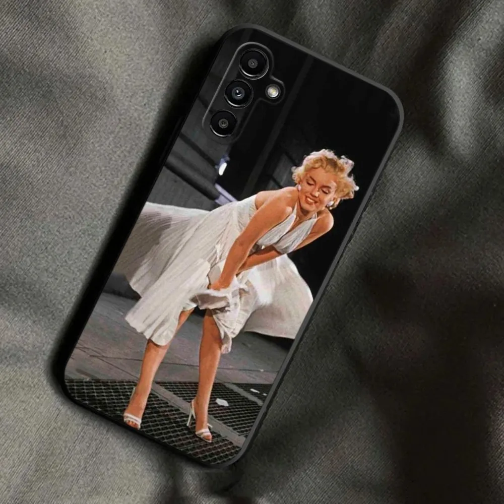 Marilyn Monroe Phone Case For Samsung Galaxy A13,A21s,A22,A31,A32,A52,A53,A71,A80,A91 Soft Black Phone Cover