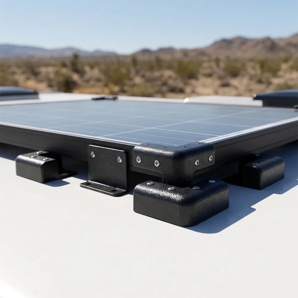 Boat Solar for Kit ABS Bracket Kit for UV Resistant Material Wind Deflector Function Aesthetic Design Includes 6 Brackets