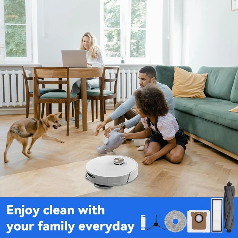 Aspirador robótico Peças sobresselentes, Dreame L20 Ultra, L30 Ultra, Escova lateral principal, Filtros HEPA, Mop pano, Sacos de pó