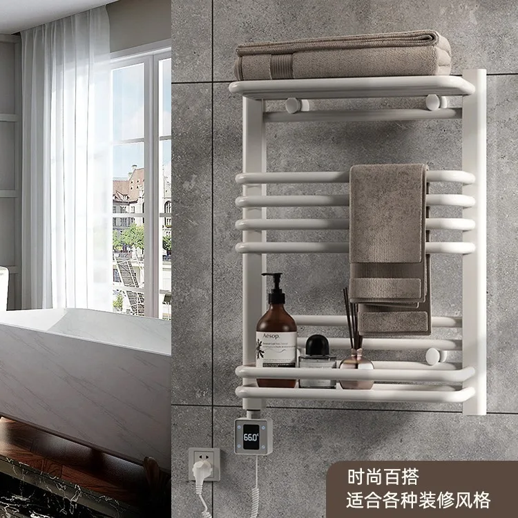 Intelligent electric towel rack, integrated heating of household bathroom and toilet