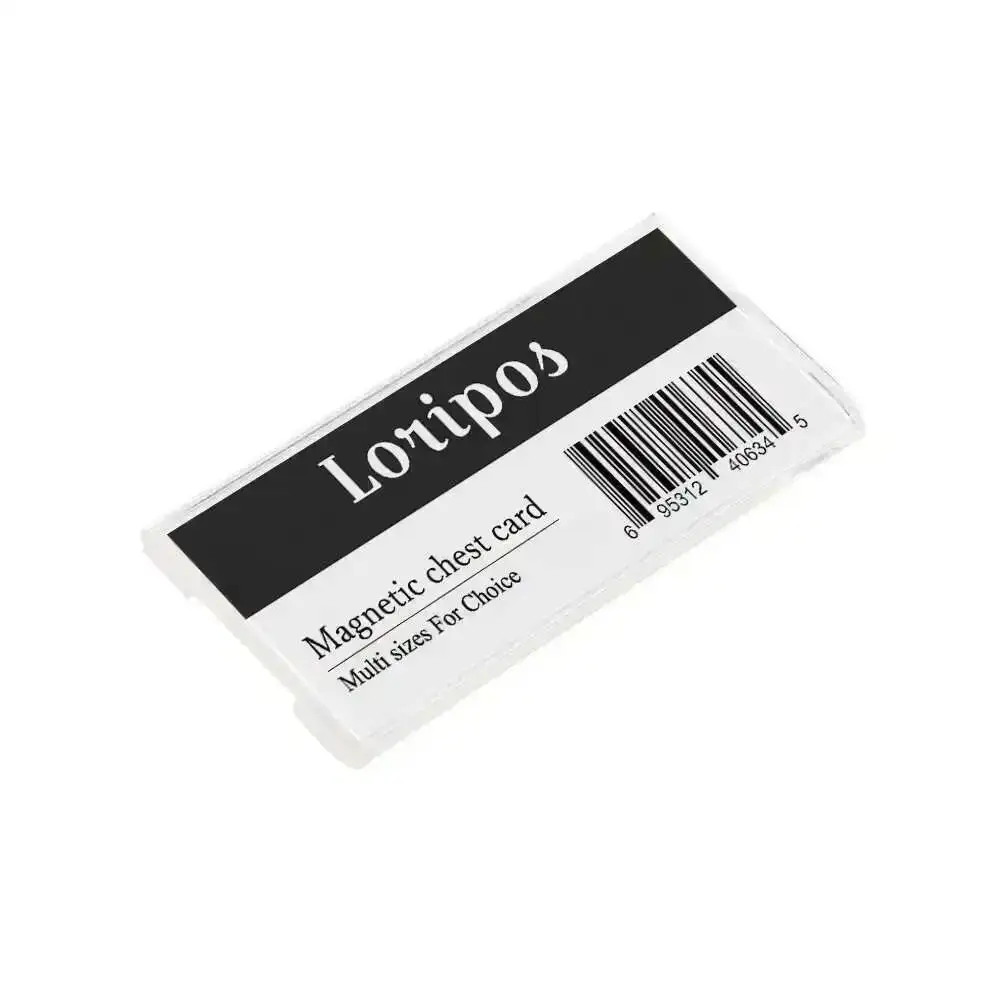 10pcs Reusable Acrylic Badge Name Tag Plastic Badge Magnet Badge Office Or School Id Tag