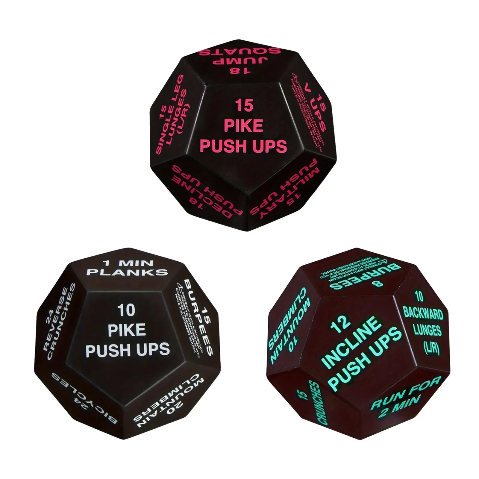 Bodyweight Training Dice Fitness Dice 4inch Diameter Group Class Plyometrics