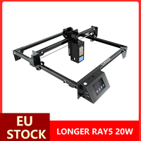 LONGER RAY5 20W Laser Engraver Touch Screen 32-bit Chipset WIFI Connectivity 0.08*0.1mm Laser Spot Engraving Cutting Machine