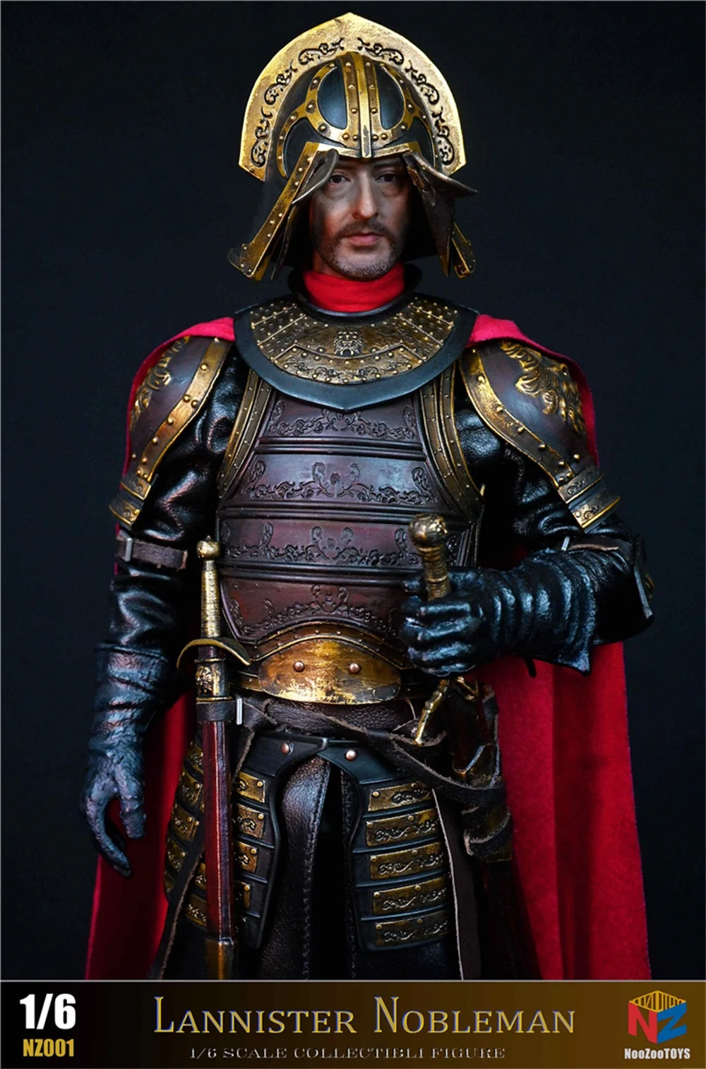 

NOOZOOTOYS NZ001 Scale 1/6 Vintage Lannister Nobleman Warrior Moveable Action Figure Full Set Model For Fans Collectable