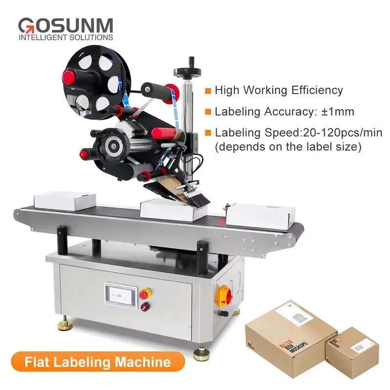High-Speed Flat Surface Label Appli or for Carton Box, Automatic Logistics Labeling Machine, CE Certified
