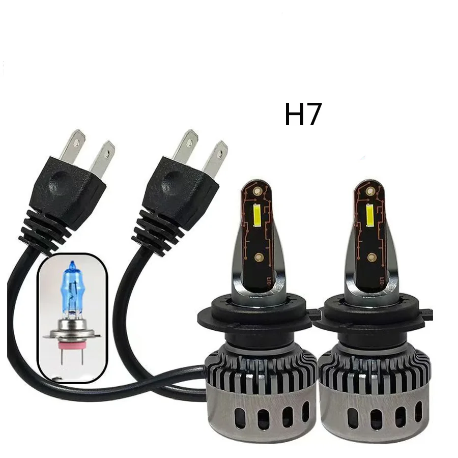 

2x/1pair Car LED H1 H4 H7 LED Headlights Bulbs Canbus H8 H11 9005 Hb3 9006 Hb4 6000k LED Auto Driving Fog Lamp Headlamp 12V