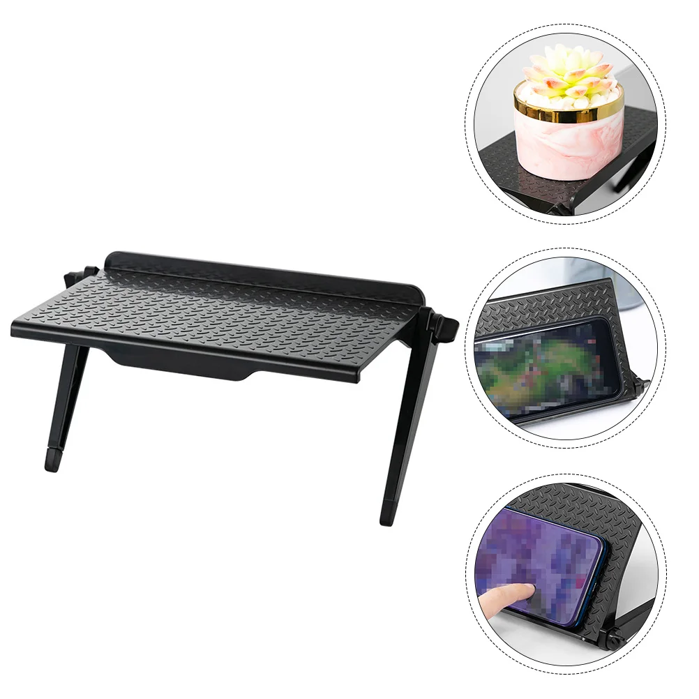 

Monitor Shelf Punch Free Adjustable Screen Shelf Mount For Computer Storage Rack Desktop Organizer Stand