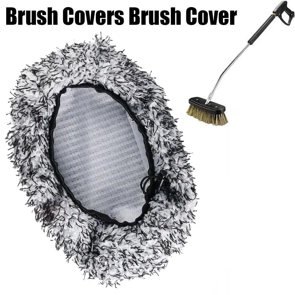 Long-handle Water Brush Replacement Cloth Cover Car Wash Brush Plush Chenille Mop Household Mop Cloth Cover Car Cleaning image 6