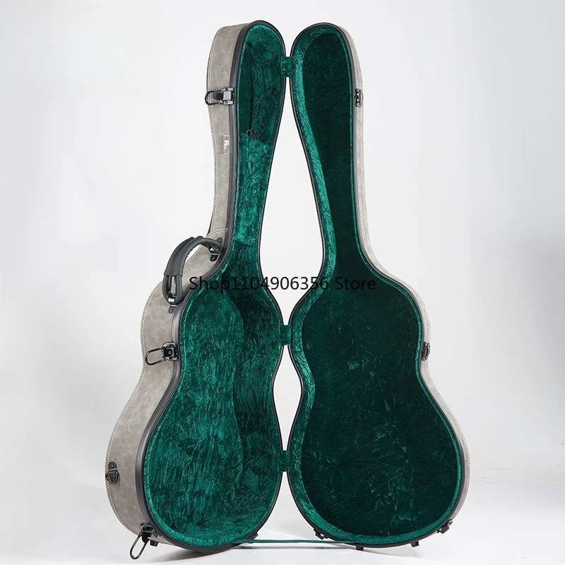 

FRP Guitar Case 39/41 High-end Trend Lightweight Waterproof Shockproof Personality Classical Folk Guitar Musical Instrument Box