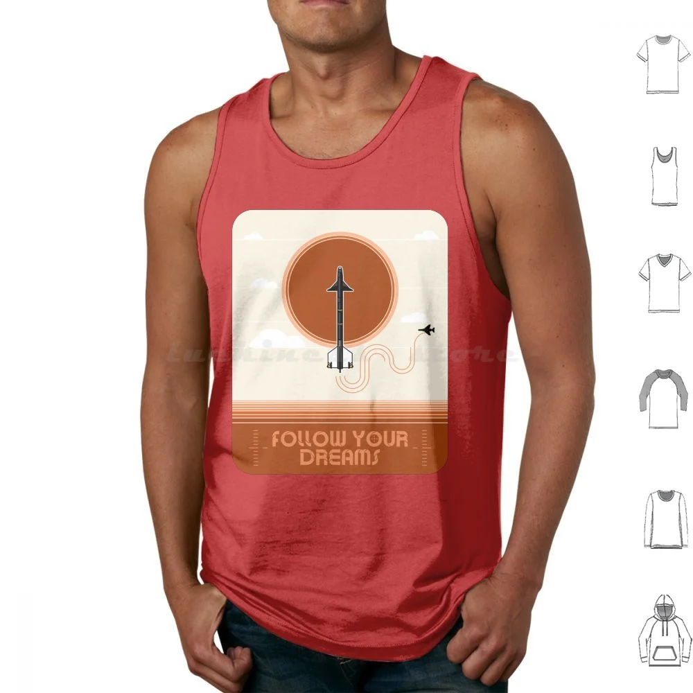 Follow Your Dreams Tank Tops Vest Sleeveless Aim9 Sidewinder Vietnam War F4 Phantom Ii Missile Rocket Ace Combat Air War