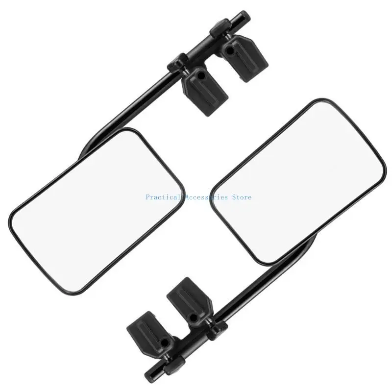 

U75E 1 Pair Side Mirror Extenders for Towing Caravans Rear View Mirror Universal Additional Exterior Wing Mirror Adjustable