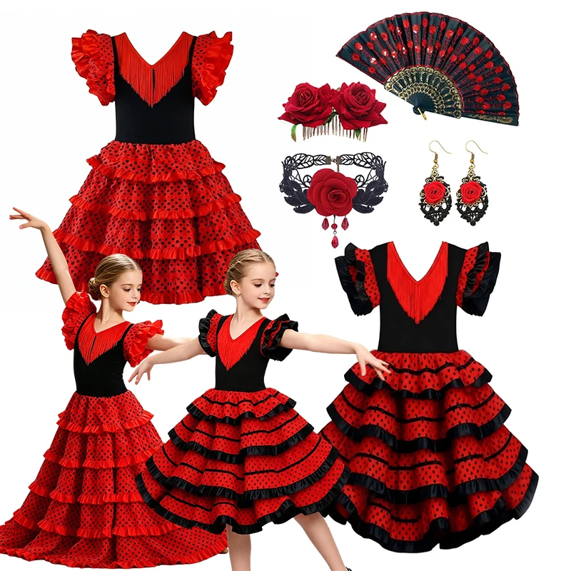 Gaun Panjang Flamenco Merah Hi - Baby Clothing Europe ulasan dan harga