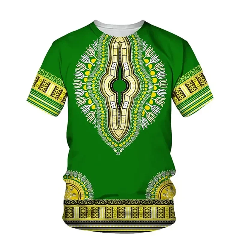 

Summer Men's Round Neck Short Sleeve Simple Leisure Printed Breathable Quick-Drying Sweat-Absorbing Comfortable Sports Top