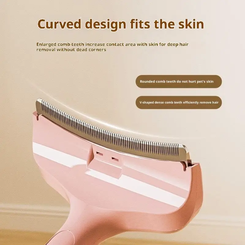 Dog Comb Knife For Pet Grooming Double Blade Brush for Shedding Cleaning in Home Care Routine