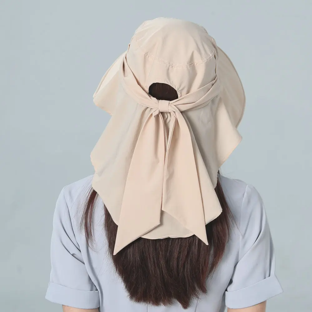 

Women's Extended Brim Bucket Hat Summer UV Protection Sun Visor Hats Pink Blue Beige Headdress Outdoor Travel Hiking Angler Hat