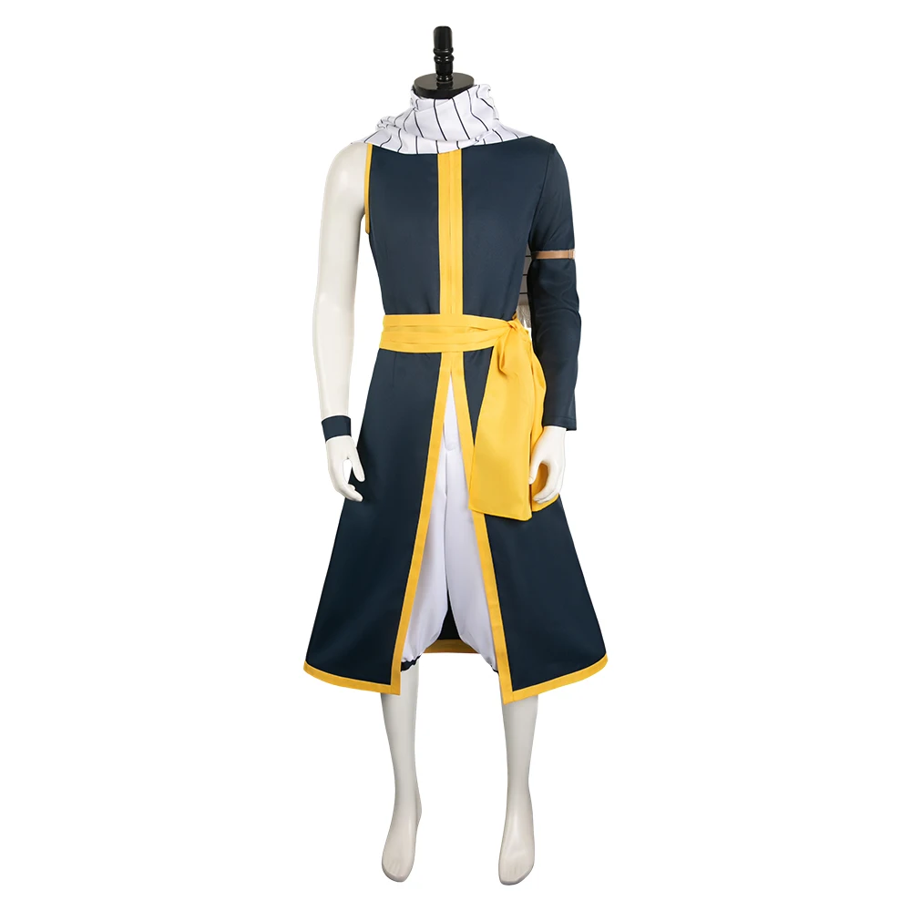 Adulto Lucy Natsu grigio Cosplay Costume Anime fata Cosplay coda adulto Kimono cappotto sciarpa camicia gonna pantaloni Halloween Party Suit