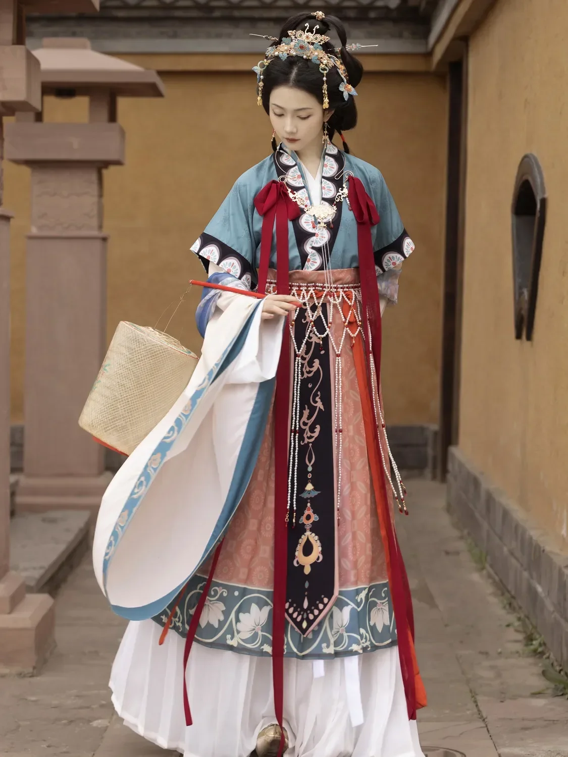 2 colori Hanfu donna cinese tradizionale fata danza Cosplay partito Tang dinastia abbigliamento primavera stile antico Set abiti Pibo