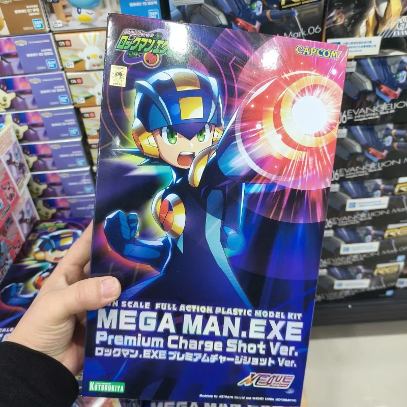 KOTOBUKIYA GENUINO ORIGINAL Rockman Premium Charge Shot Ver. ROLL.EXE Black Zero MEGA MAN.EXE Figuras de acción de juguete para regalo de niños