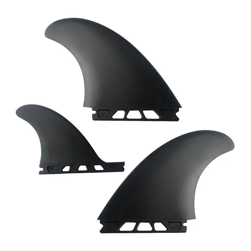 652F 3Pcs Surfs Fin Set High Performances PVC Fin Surfboards Thruster Fin for Surfing Longboards, Shortboard Enduring