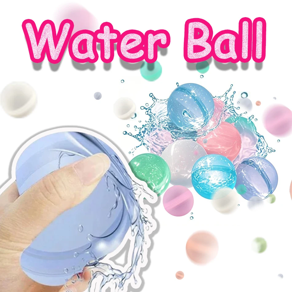 Reusable Water Balloons Quick Fill Self Sealing Water Balls for Kids Outside Summer Water Fight Games Party Toy with Me