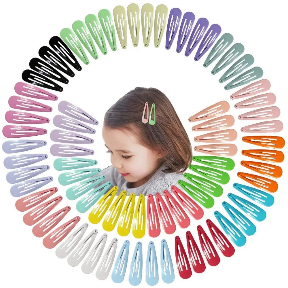 10-40PCS Cute Candy Color Waterdrop Shape Hairpins for Girls Hair Clips Y2k BB Hairpin Barrettes Headwear Kids Hair Accessories