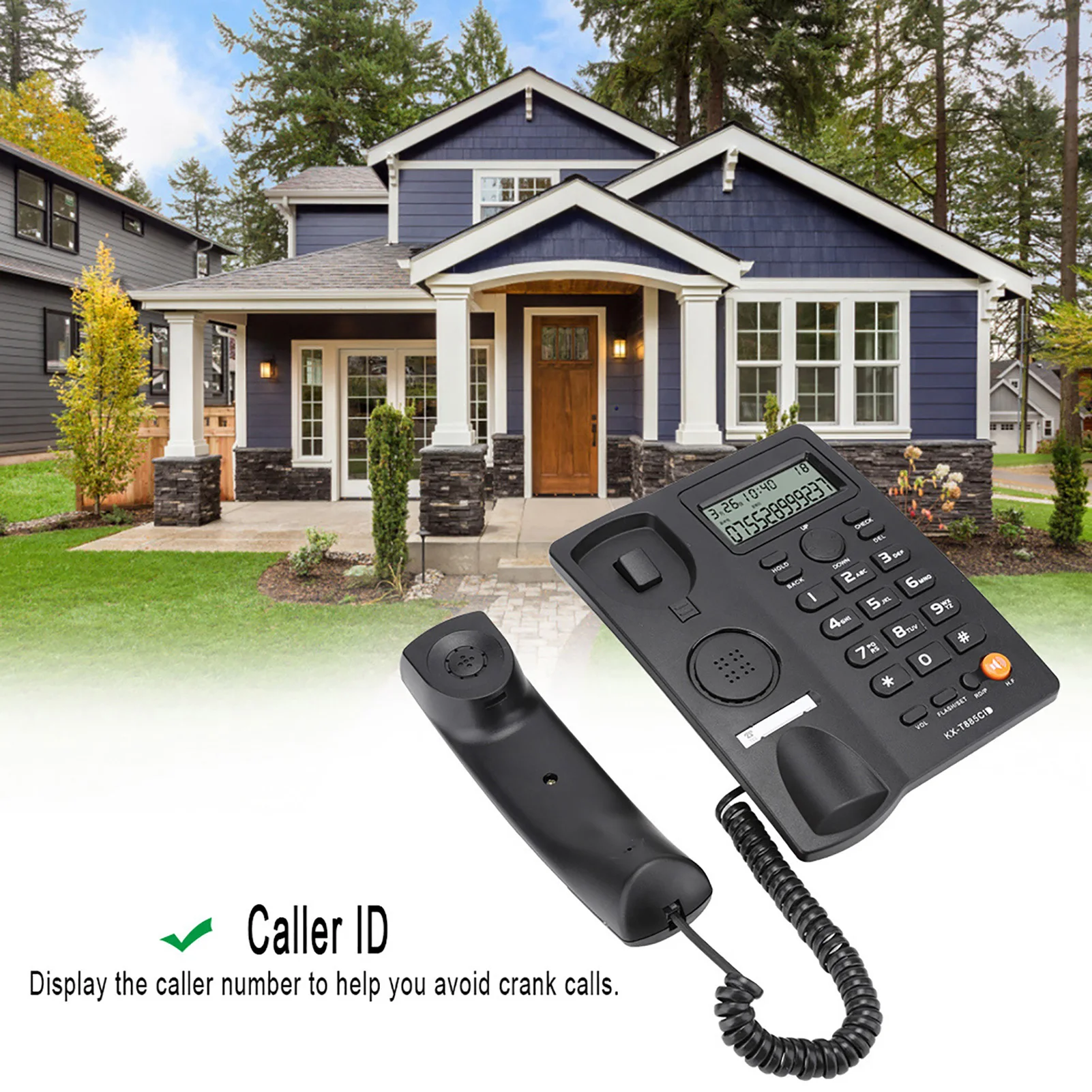Caller ID Telephone Caller ID Telephone Handsfree Calling Home Hotel Landline Phone English Hotel Telephone Home Phone