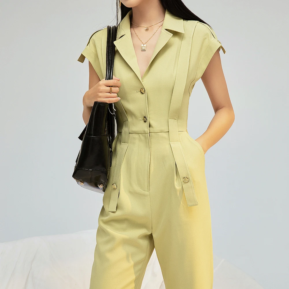 

Антивозрастной цельный костюм Ultra-Fire 2025 года. Летний ор-Sve Elely. Широкие брюки с высокой талией. Повседневная универсальная одежда.