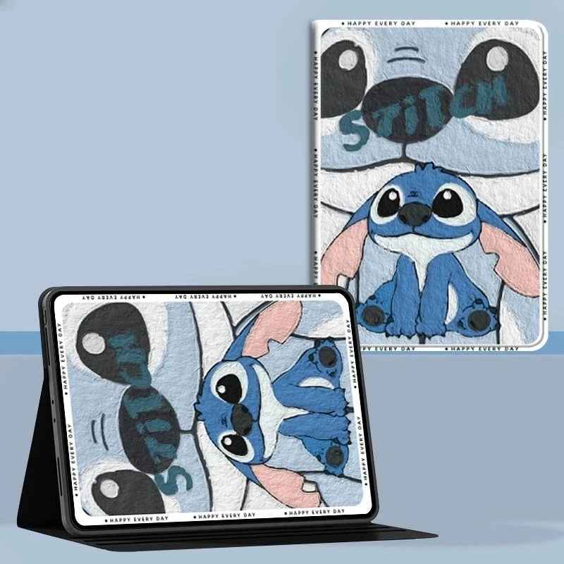 

Чехол для планшета Stitch Book-Style для Ipad 11th A16 Air7 11in Air6 Pro 13in, 9th 10.2 10th 10.9 Air5 Mini7 8.3 5th 9.7in, чехол