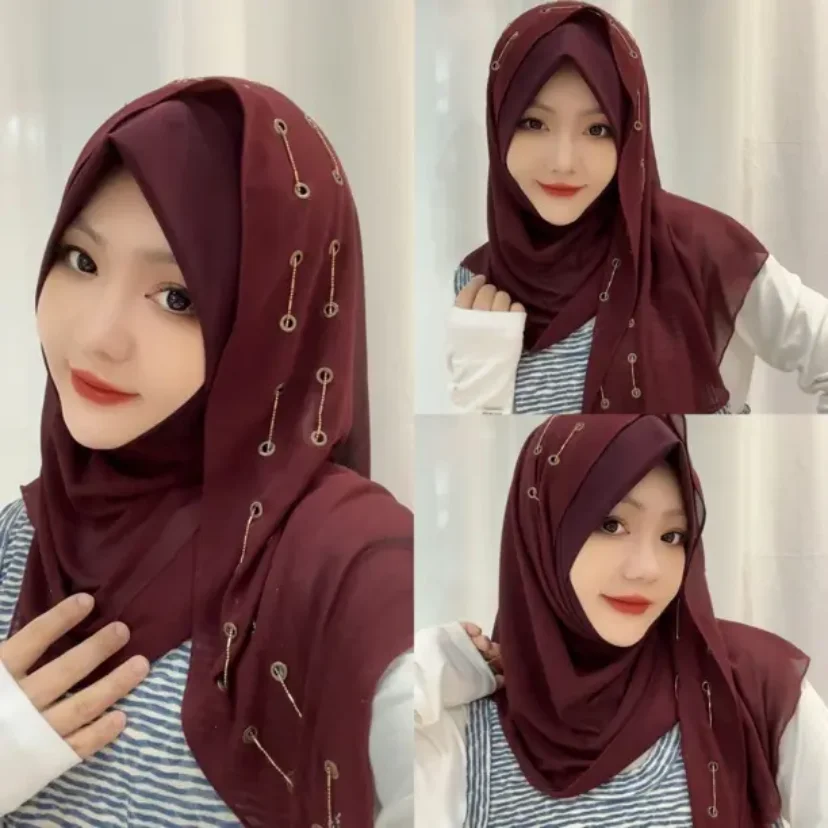 

Arabian Long Cover Wraps Head Muslim Hijabs Wears