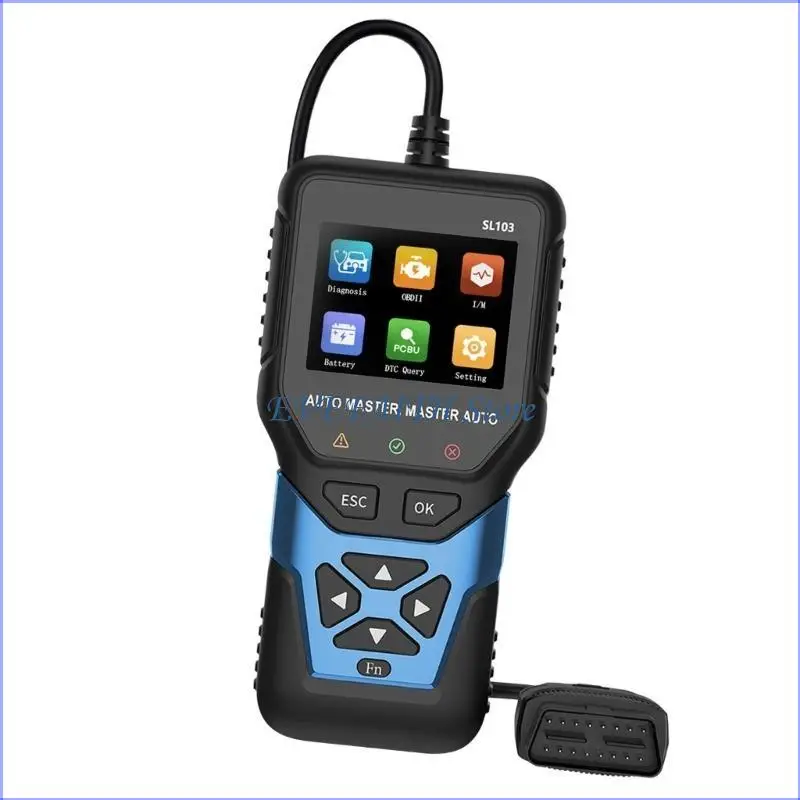 

124B Universal Vehicle Fault Diagnostic Tool 9 Languages Support Full System Analysis